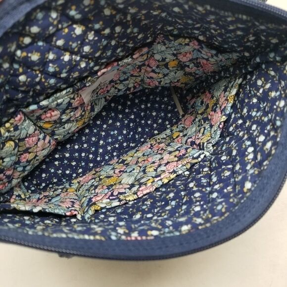 Misty Harbor Original Blue Pink Floral Quilted Bag - Picture 14 of 14